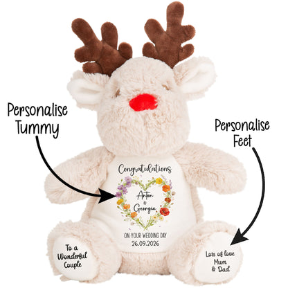 Personalised 'Congratulations on Your Wedding Day' Teddy Bear